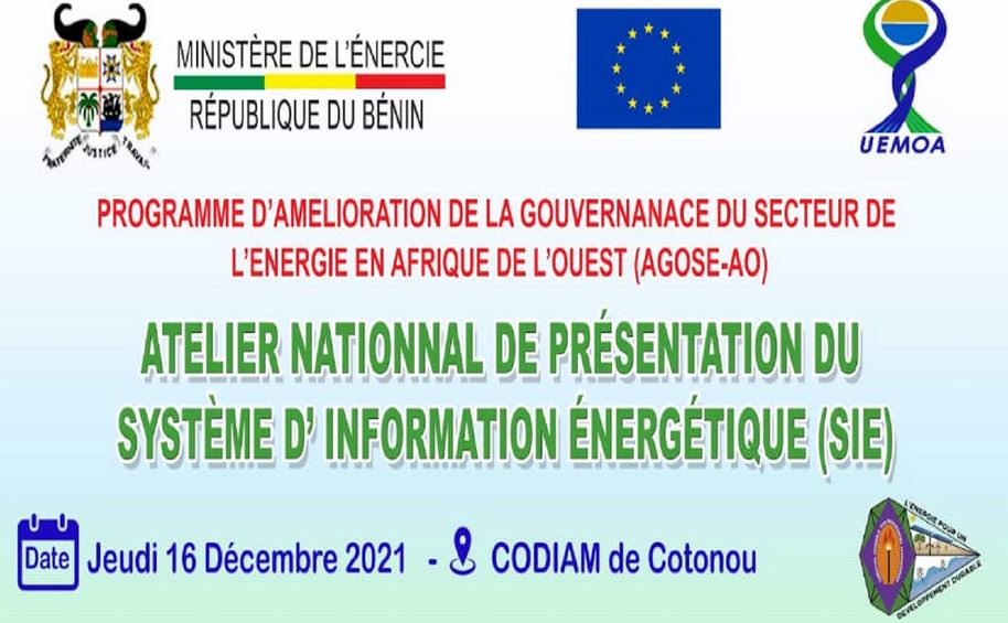 SIE-BENIN : Atelier national de présentation du Système d’Information Energétique du Bénin